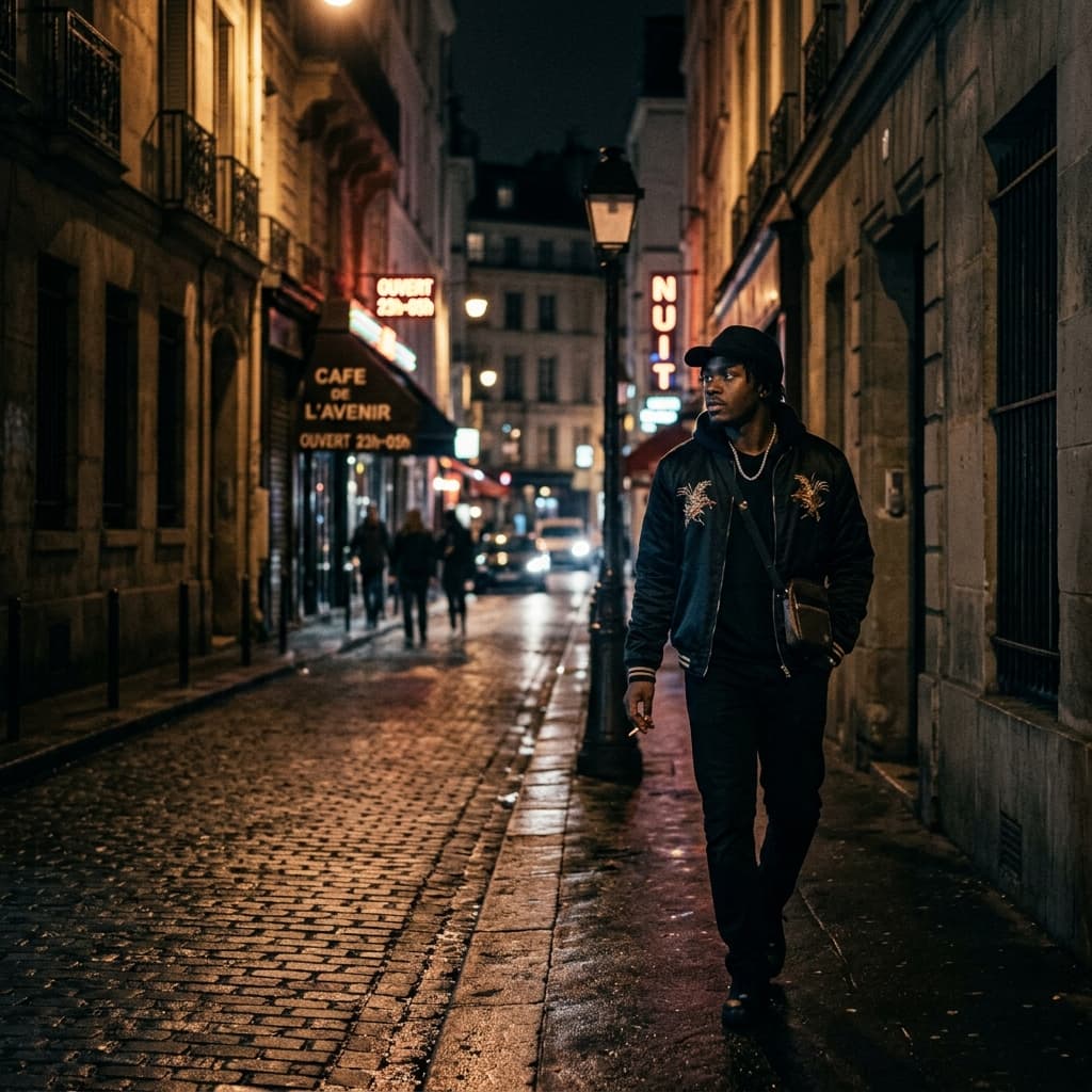 Pochette de Carreaux noirs